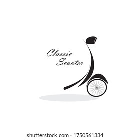 Classic scooter logo. Italian scooter.