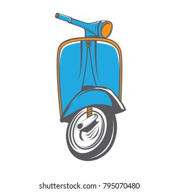 Classic scooter logo template