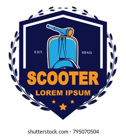 Classic scooter logo template