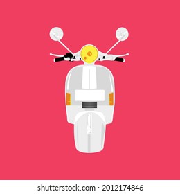 CLASSIC SCOOTER WITH PINK BACKGROUND