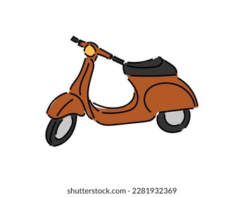 Classic scooter vector illustration design