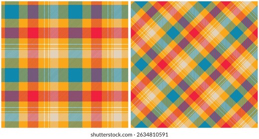 Clássico Escocês Tartan Design. Padrão de xadrez abstrato. para impressão de camisas, roupas, vestidos, toalhas de mesa, cobertores, cama, papel, colcha, tecido e outros produtos têxteis.