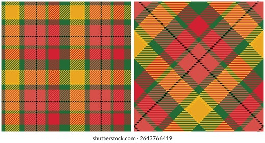 Clássico Escocês Tartan Design. Padrão de xadrez de verificação abstrato. Modelo para Ornamento de Design. Textura de malha perfeita.