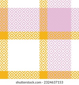 Classic Scottish Tartan Design. Checkerboard Pattern. Traditional Scottish Woven Fabric. Lumberjack Shirt Flannel Textile. Pattern Tile Swatch Included.