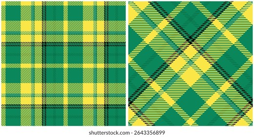 Clássico Escocês Tartan Design. Padrões de Gingham. Tecido Escocês Tradicional. Camisa Lumberjack Flannel Têxtil. Amostra De Bloco Padrão Incluída.