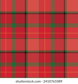 Classic Scottish Tartan Design. Tartan Plaid Vector Seamless Pattern. Template for Design Ornament. Seamless Fabric Texture.