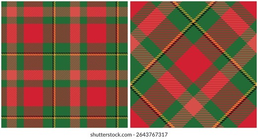 Classic Scottish Tartan Design. Tartan Plaid Vector Seamless Pattern. Seamless Tartan Illustration Vector Set for Scarf, Blanket, Other Modern Spring Summer Autumn Winter Holiday Fabric Print.