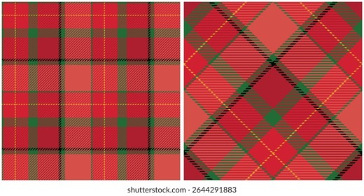 Clássico Escocês Tartan Design. Tartan Plaid Vetor Padrão Sem Costura. Modelo para Ornamento de Design. Textura de malha perfeita.