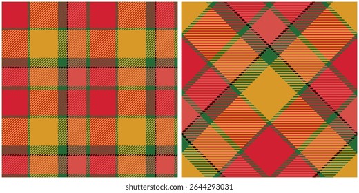 Classic Scottish Tartan Design. Tartan Plaid Vector Seamless Pattern. for Scarf, Dress, Skirt, Other Modern Spring Autumn Winter Fashion Textile Design.