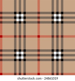 Classic Scottish Tartan Fabric. Seamless Square Pattern.