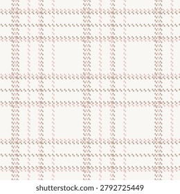 Classic Scottish Tartan Seamless Pattern Dusty Rose and Taupe Plaid