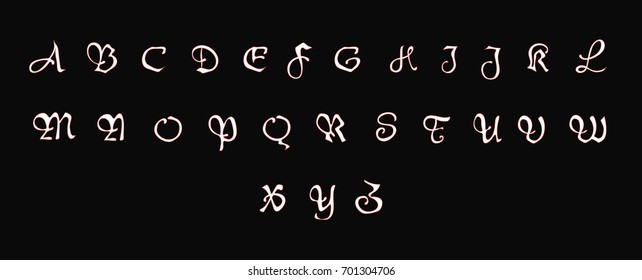 Classic Script font - Stylized Gothic font 