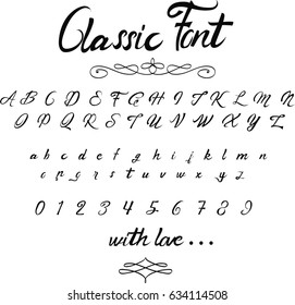 Classic Script Font   -  Vector Font