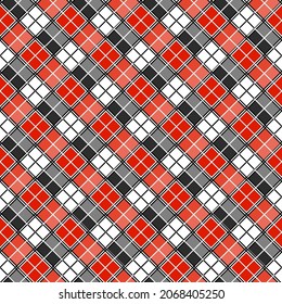 Classic seamless checkered pattern design for decorating, wrapping paper, wallpaper, fabric, backdrop and etc.