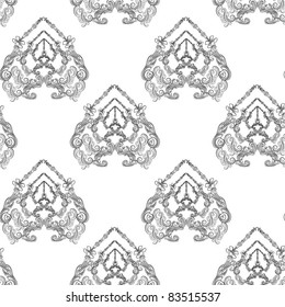 classic seamless damask pattern