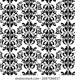 Clássico sem costura damask padrão arte