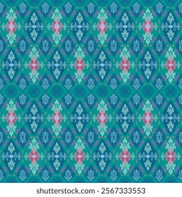 Classic seamless damask pattern for Elegant Textile design.