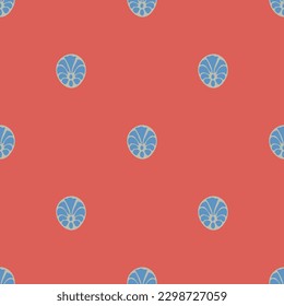 A classic seamless design based on iconic GrecoRoman symbols