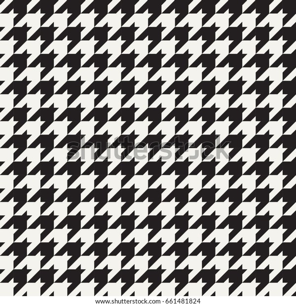 Classic Seamless Dogs Tooth Pattern Stock Vector (Royalty Free) 661481824