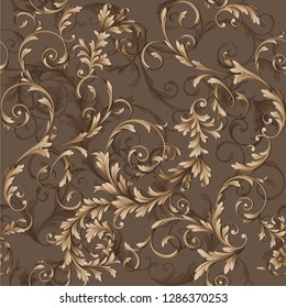 classic seamless gold  baroque pattern