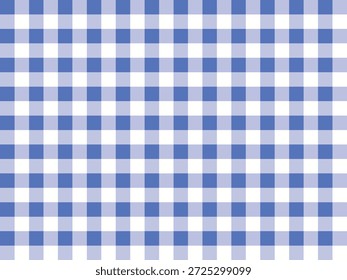 Classic seamless light blue vichy gingham check pattern