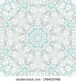 Classic seamless ornament of simple geometry shapes structure. Graphic american design. Textile print. Small elements texture. Vector patchwork pattern.