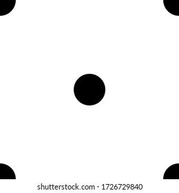 Patrón clásico sin costuras con puntos negros sobre fondo blanco. Ilustración vectorial en estilo plano para textiles, papel de arte, tela, impresión, manteles, papel tapizado.