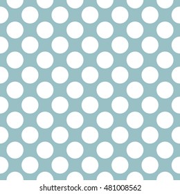 Classic seamless polka dot pattern. Vector repeating texture.
