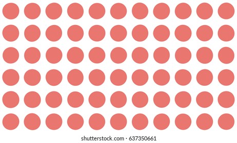Classic seamless polka dot pattern with white background. Vector repeating texture.