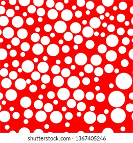 Classic Seamless Polka dots red background. Classic pattern with dots abstract