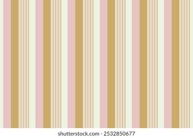 Classic seamless stripes pattern design - calm colors vertical lines vector in brown and pink 