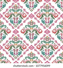 Classic seamless vector pattern. Damask orient ornament. Classic vintage background. Orient ornament for fabric, wallpaper and packaging