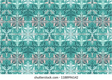Classic seamless vector pattern. Damask orient colorful ornament. Classic vintage background. Orient ornament for fabric, wallpaper and packaging