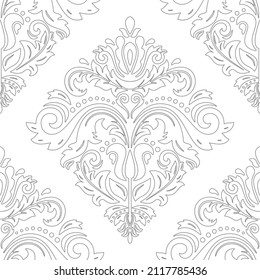 Classic seamless vector pattern. Damask orient ornament. Classic vintage light background. Orient pattern for fabric, wallpapers and packaging