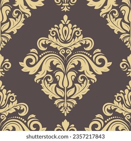 Motif vectoriel classique harmonieux. Bon sang, un ornement original. Arrière-plan classique vintage. Motif d'orientation pour le tissu, les papiers peints et l'emballage