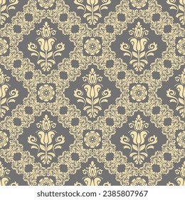 Classic seamless vector pattern. Damask orient ornament. Classic vintage background. Orient pattern for fabric, wallpapers and packaging