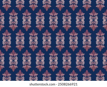 Classic seamless vector pattern. Damask orient navy blue and golden ornament. Classic vintage background. Orient pattern for fabric, wallpapers and packaging