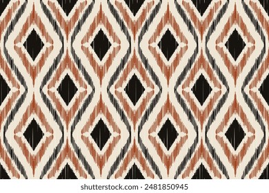 Classic seamless zigzag pattern in natural tones, tribal and Mexican styles. Aztec geometric art print. Designed for rugs, throws, wallpapers, wrapping paper, fabrics and clothing