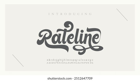 Clássico fonte serif alfabeto letras elegante design tipográfico suave. Elegante tipografia antítmica. Retro slick carta serif definido para cartão de casamento, menu de restaurante, manchete, letras. Tipo de vetor