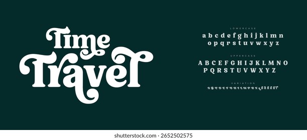Classic serif font alphabet letters fancy gentle typographic design. Elegant anthique typography. Retro slick serif letter set for wedding card, restaurant menu, headline, lettering. Vector typeset