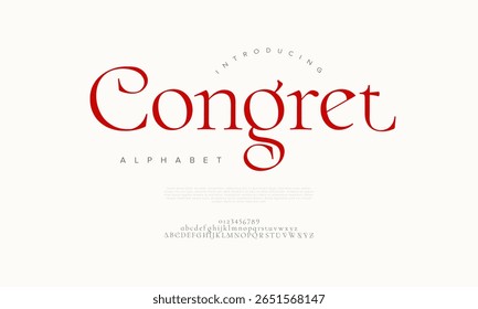 Classic serif font with refined details, great for editorial, invitations, and branding