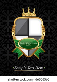 Classic shield background,vector