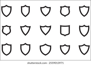 Classic Shield Logo Vector Stock Art
