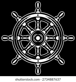 Classic Ships Wheel - Dispositivo de Dirección Náutica para Aventuras Marítimas y Viajes Marítimos.