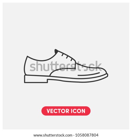 Classic Shoe Vector Icon Illustration