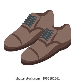 Classic shoes donation icon. Isometric of Classic shoes donation vector icon for web design isolated on white background