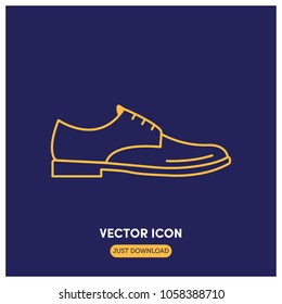 Classic Shoes Vector Icon Illustration