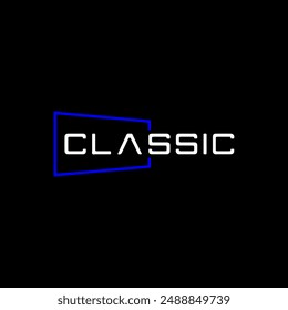 Classic simple colorful letter logo design