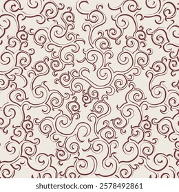Classic simple damask pattern isolated vector