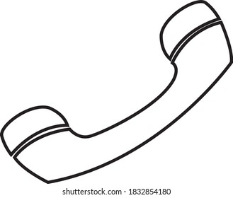 Classic Simple Home Phone Vector